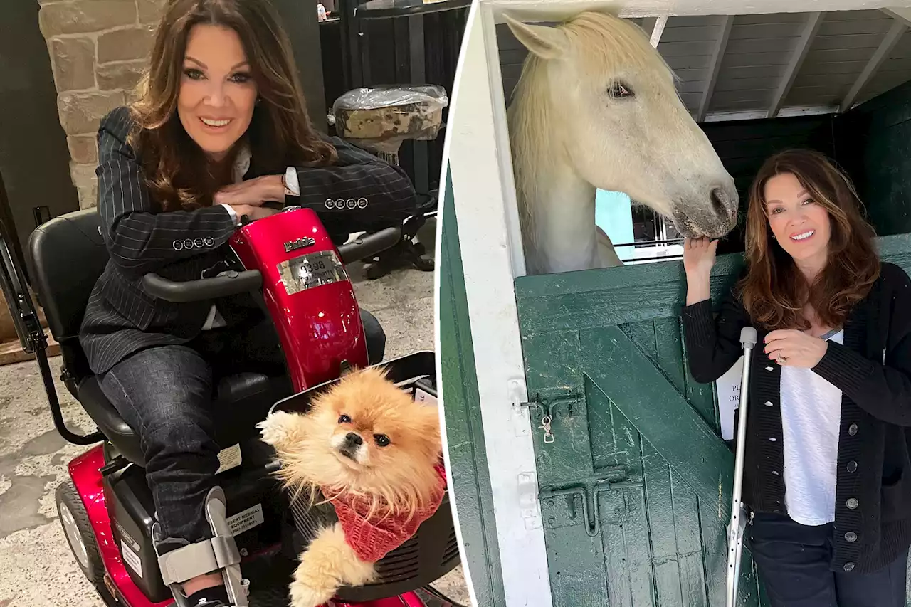 Lisa Vanderpump steps out in heels for first time since horse accident