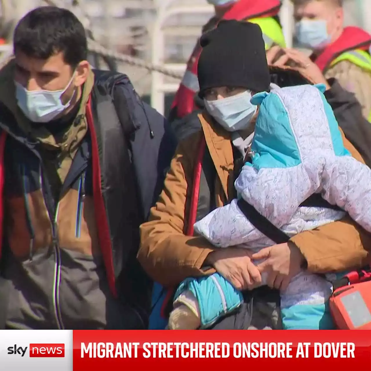 Channel migrants arrive at Dover after Boris Johnson’s Rwanda announcement