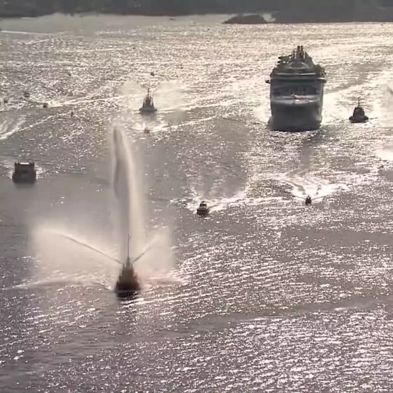 First cruise ship returns to Sydney after more than two years