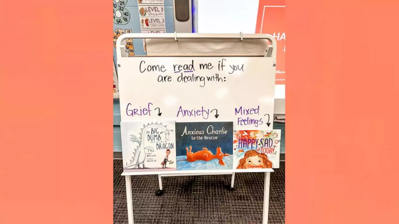 How one teacher uses books to help students with emotions like anxiety, grief