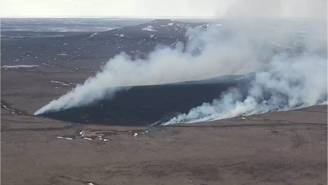 Wildfire burning near Kwethluk