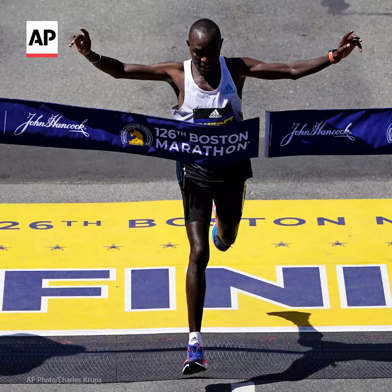 Kenyan Evans Chebet wins Boston Marathon in return to spring