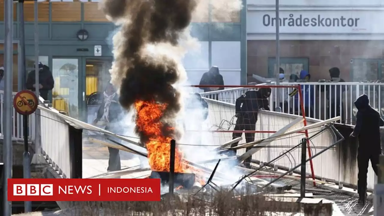 Indonesia kecam aksi bakar Qur'an yang picu kerusuhan di Swedia - BBC News Indonesia