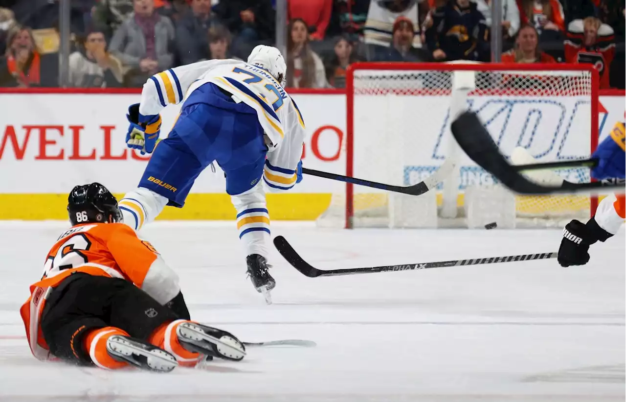 Olofsson, Thompson Each Score Twice, Sabres Beat Flyers 5-3