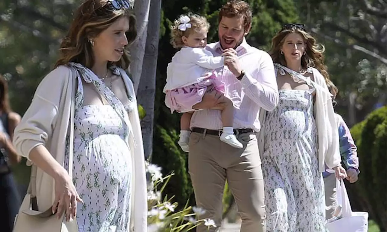 Chris Pratt and Katherine Schwarzenegger join Maria Shriver for Easter