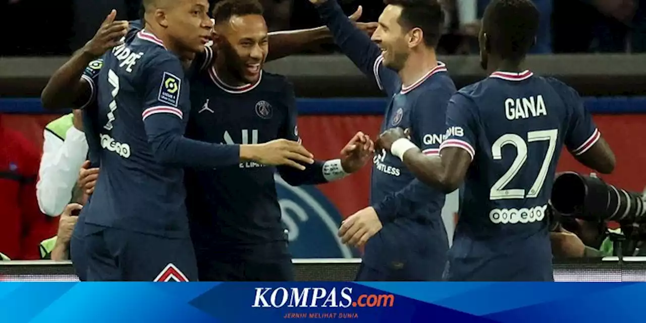 Hasil PSG Vs Marseille 2-1: Neymar-Mbappe Cetak Gol, Messi Batal Ukir Assist