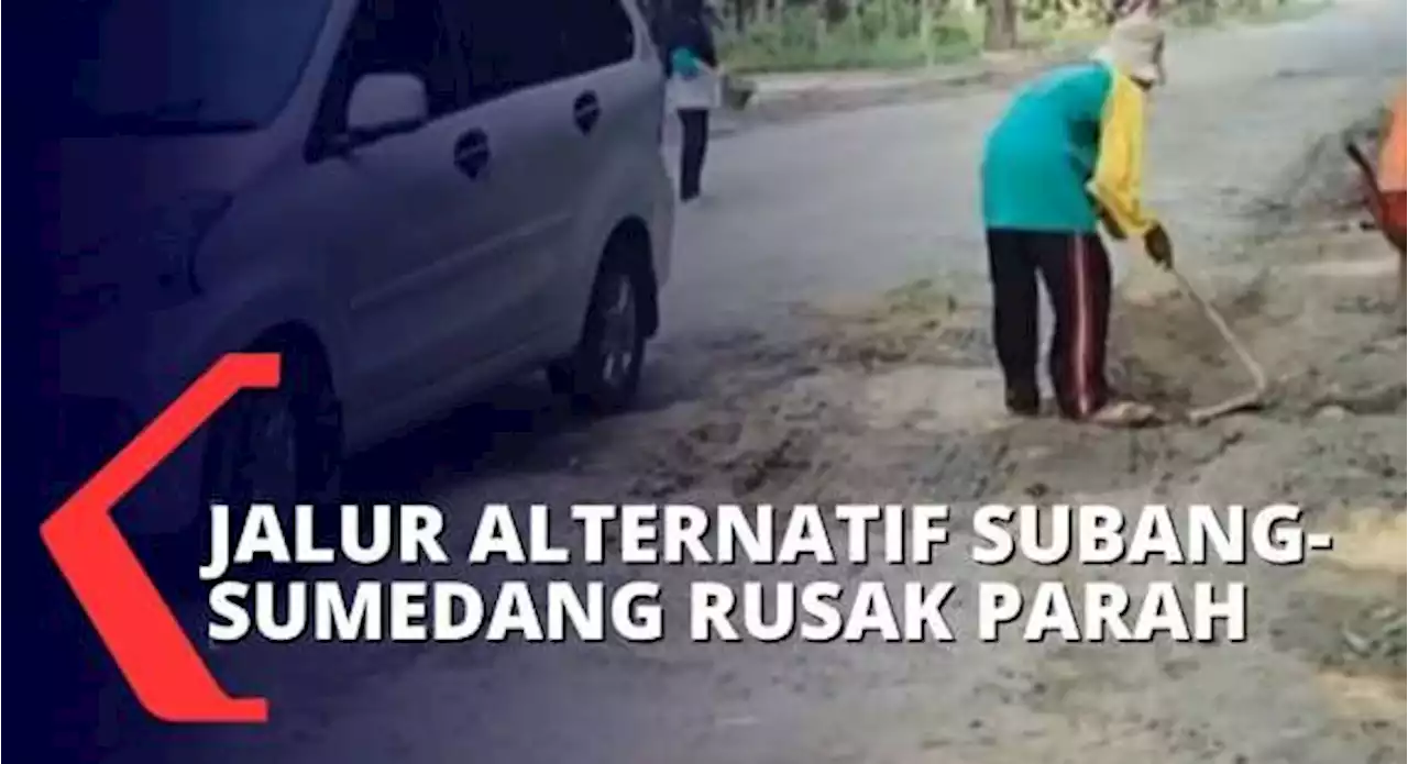 Jalanan Rusak Hampir Setahun, Warga Berharap Jalur Alternatif Subang-Sumedang Segera Diperbaiki