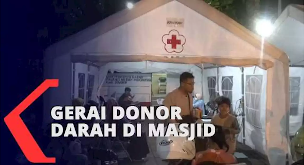 PMI Buka Gerai Donor Darah Malam Hari di Masjid-masjid