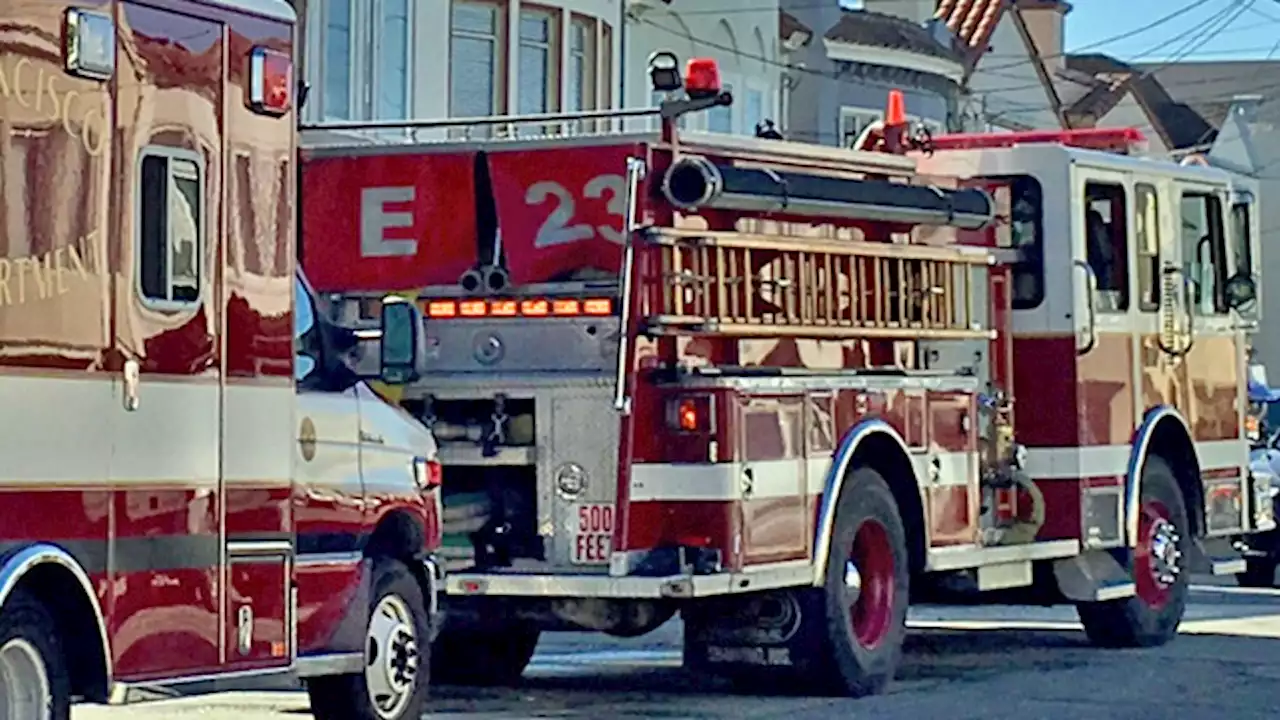 Tent Fire Spreads To Building In San Francisco At Church and 15th Streets