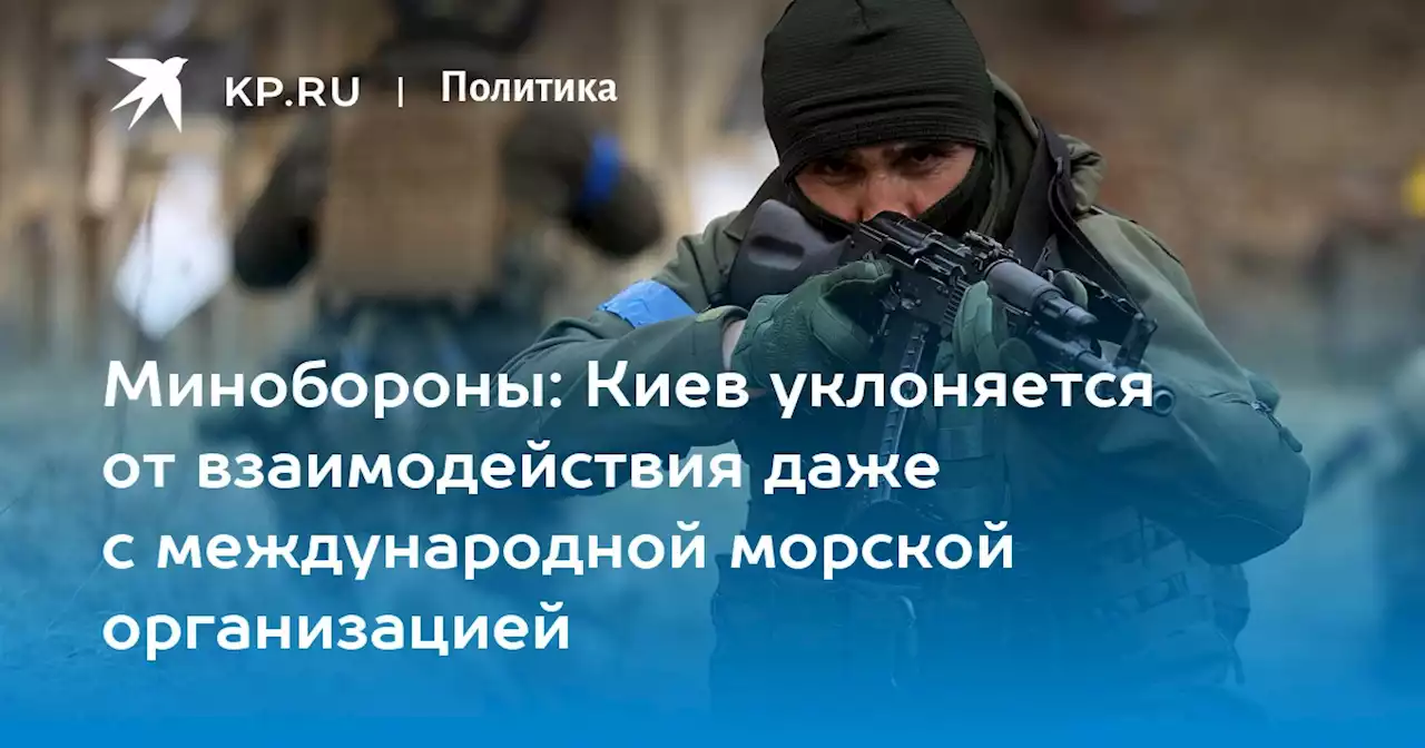 Минобороны: Киев уклоняется от взаимодействия даже с международной морской организацией