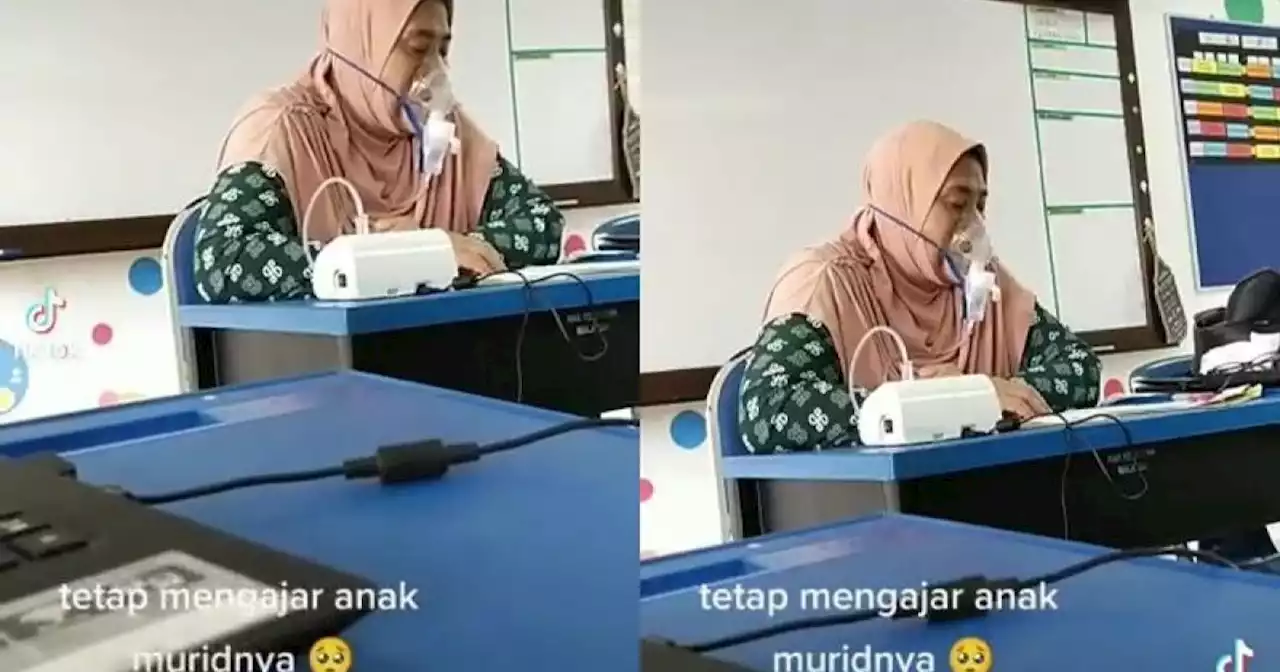 Johor teacher continues teaching despite breathing difficulties, warms hearts on social media (VIDEO) | Malay Mail
