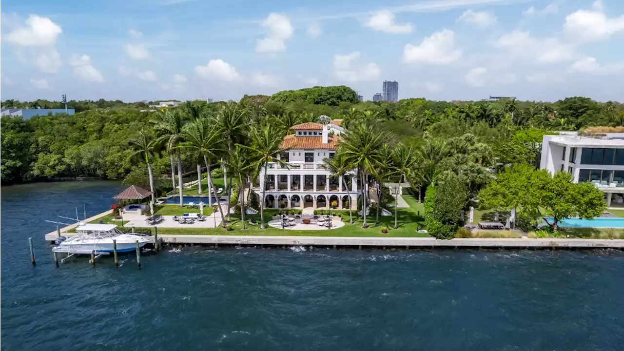 This $48 Million Italian-Style Miami Villa Has a Boat Slip and 300 Feet of Private Waterfront