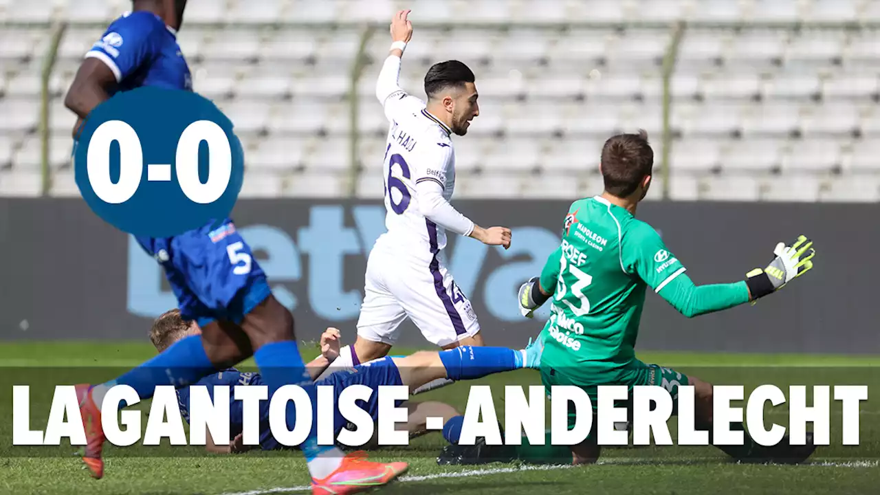 La Gantoise-Anderlecht EN DIRECT: une occasion partout, les prolongations commencent fort