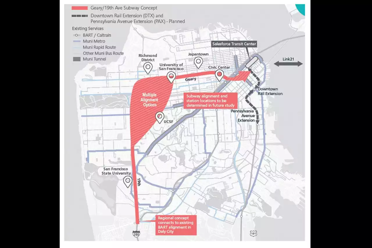 Planning begins for a subway to the west side of The City—but is it a distant dream? - The San Francisco Examiner