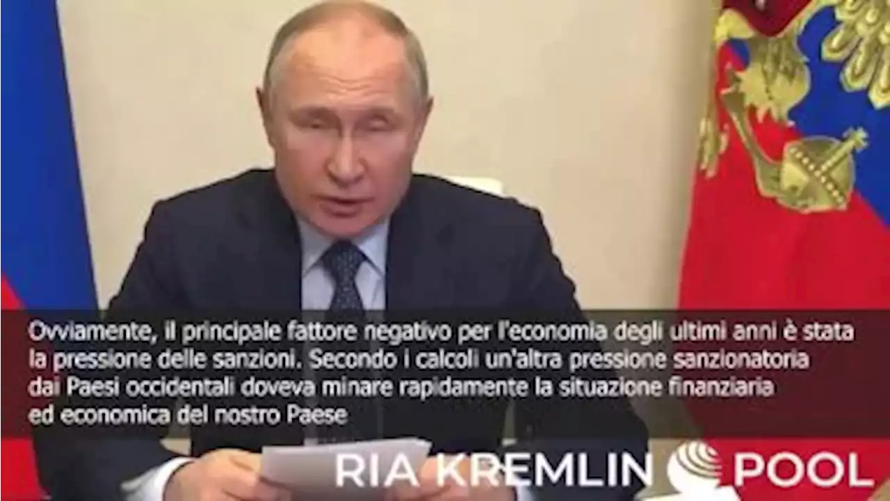 Putin: 'Attacchi economici contro Russia hanno fallito' - Il Sole 24 ORE