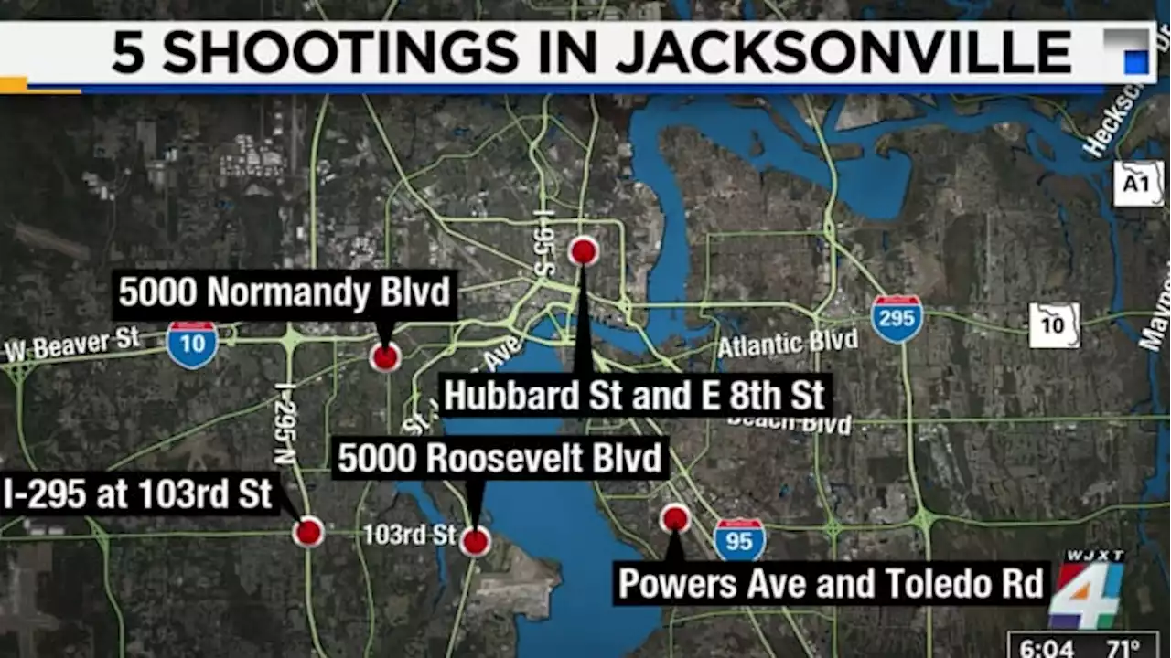 5 shootings mark violent Easter morning in Jacksonville