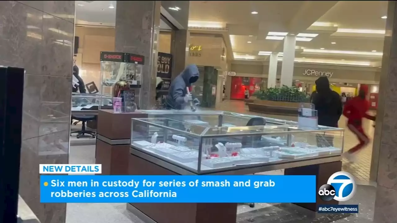 3 arrested in connection to smash-and-grab robbery caught on video at Central California mall