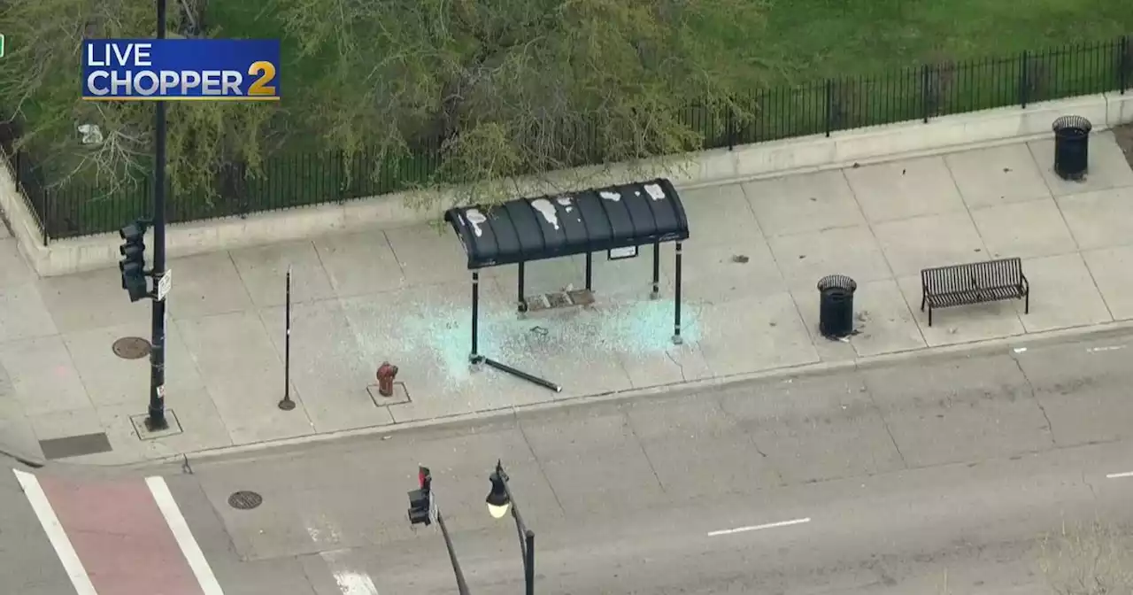 Driver shot before crashing car into bus stop in Lawndale