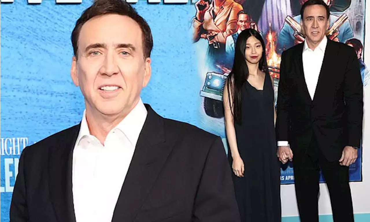 Nicolas Cage, 58, is joined by his pregnant wife Riko Shibata, 27