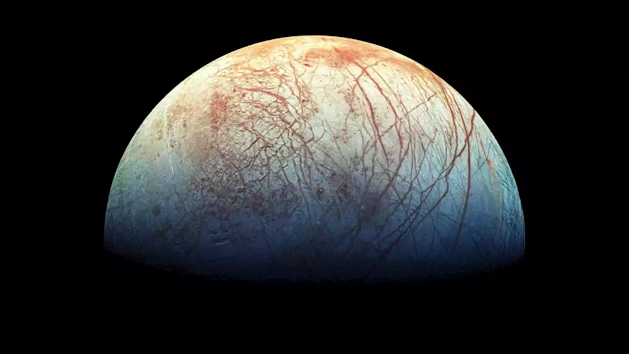 Water in Europa's surface might be in reach of its first visiting spacecraft