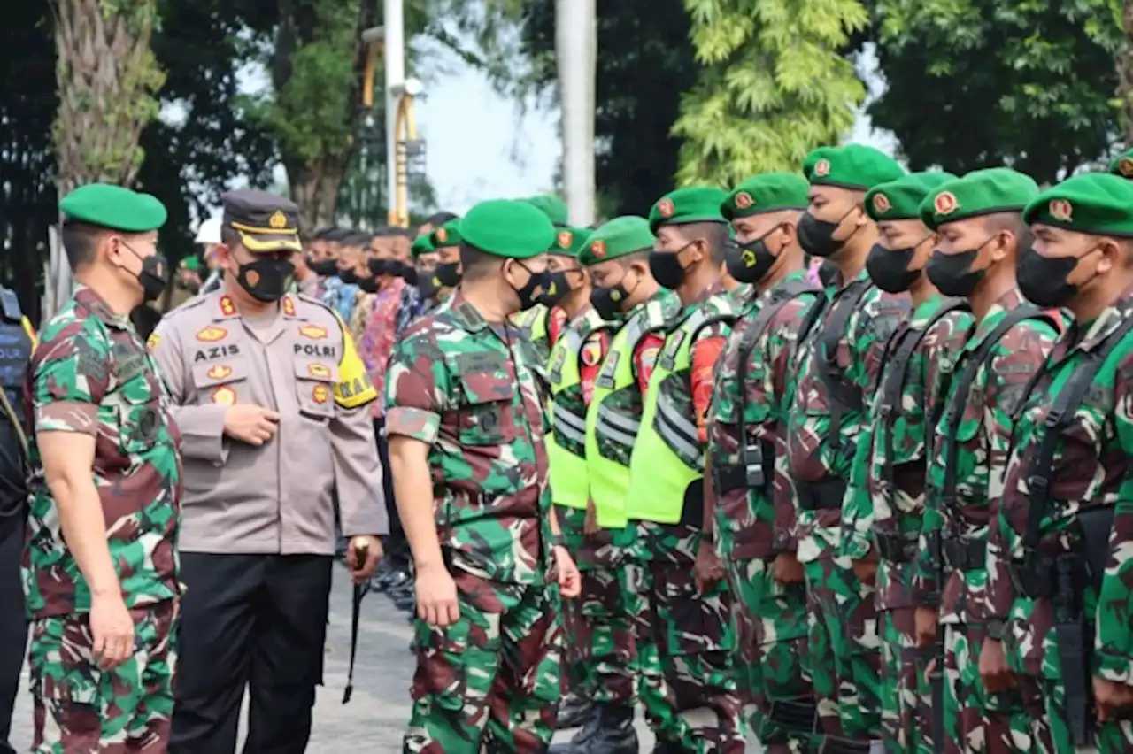 Sambut Presiden Jokowi di Gresik, Ratusan Personil TNI Polri Disebar