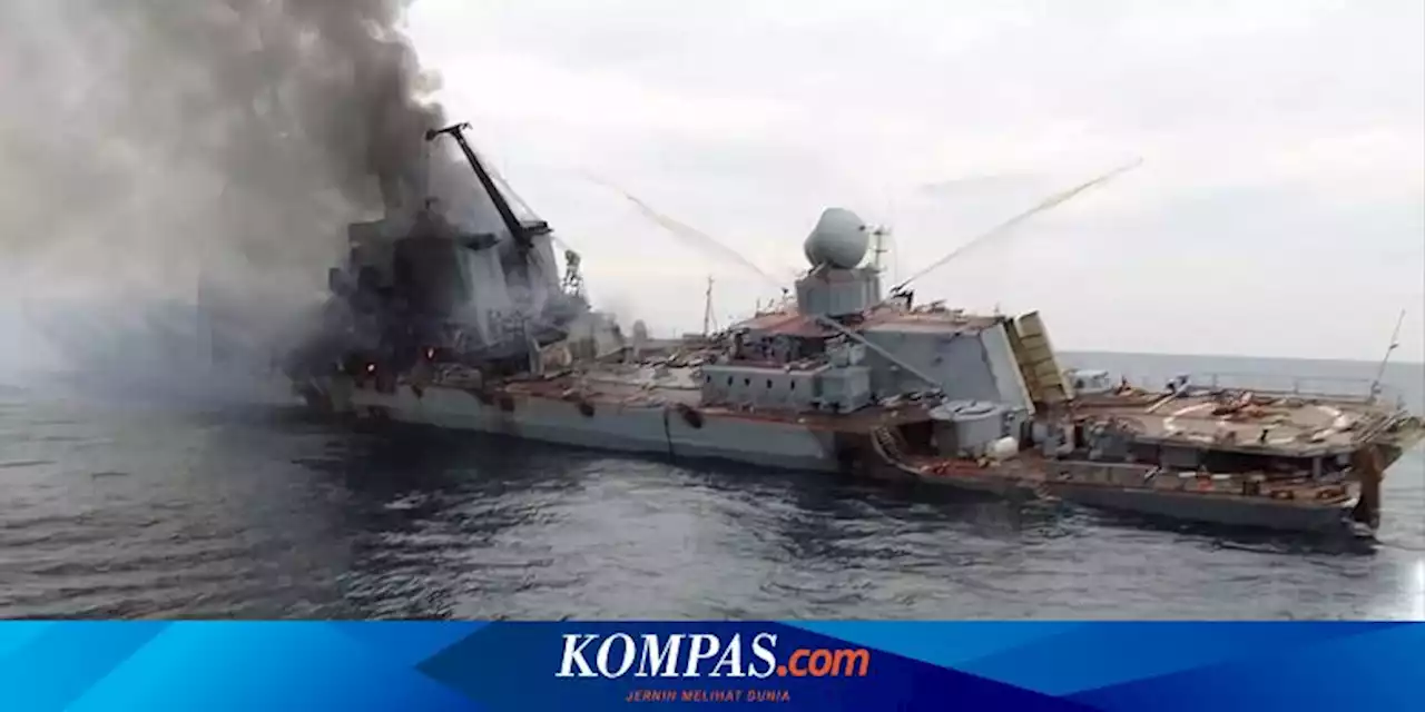 Gambar Diyakini Kapal Perang Rusia Moskva Beredar, Tunjukkan Kondisi Sebelum Tenggelam