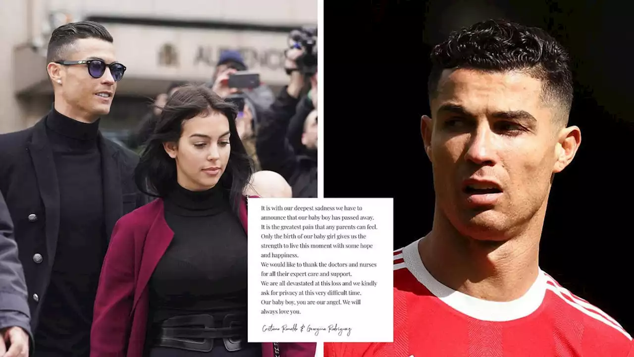 'You are our angel': Manchester United star Cristiano Ronaldo reveals death of baby boy