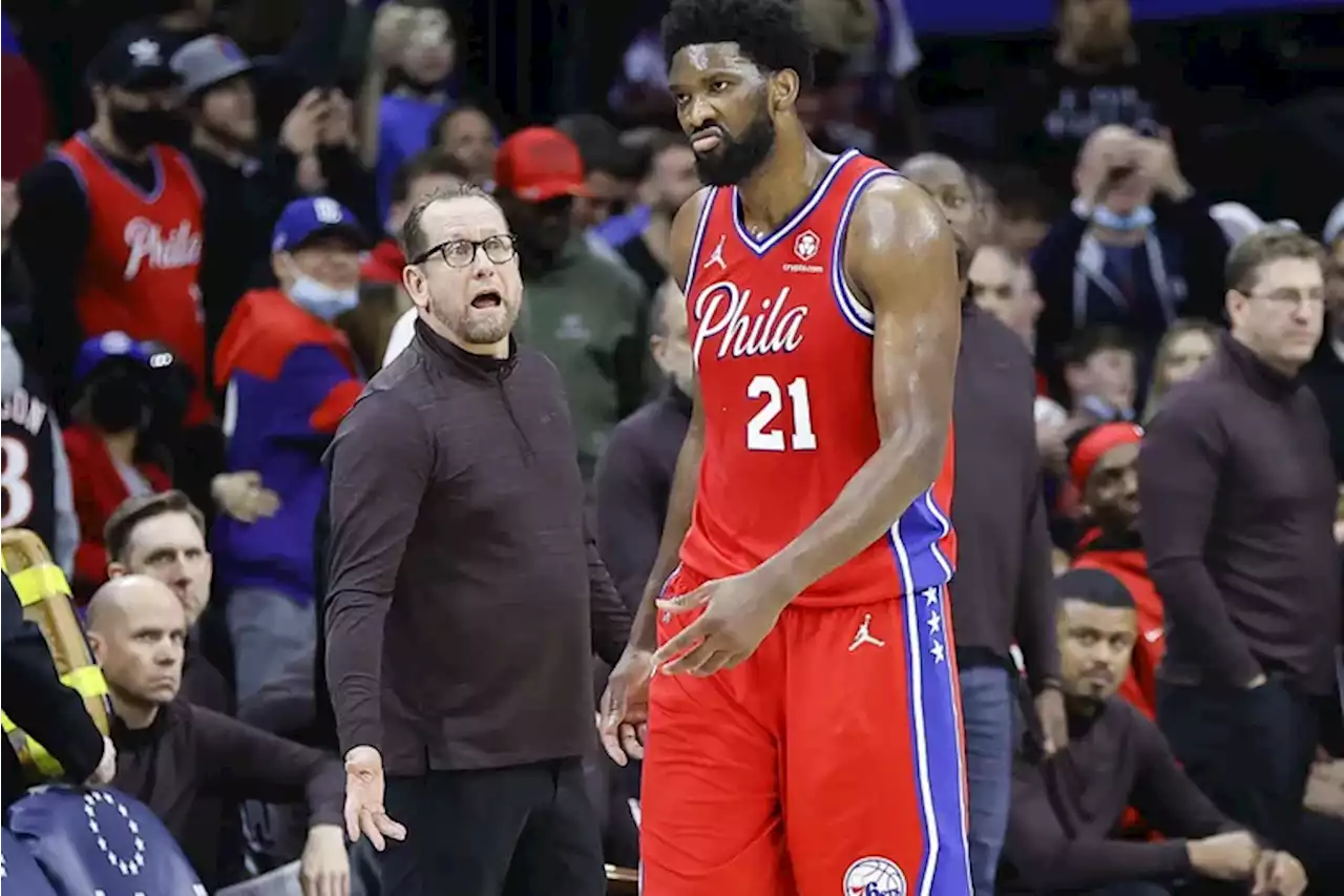 Sixers’ Joel Embiid responds to Raptors coach Nick Nurse about his officiating complaints: “I told him to stop [whining] about calls.”