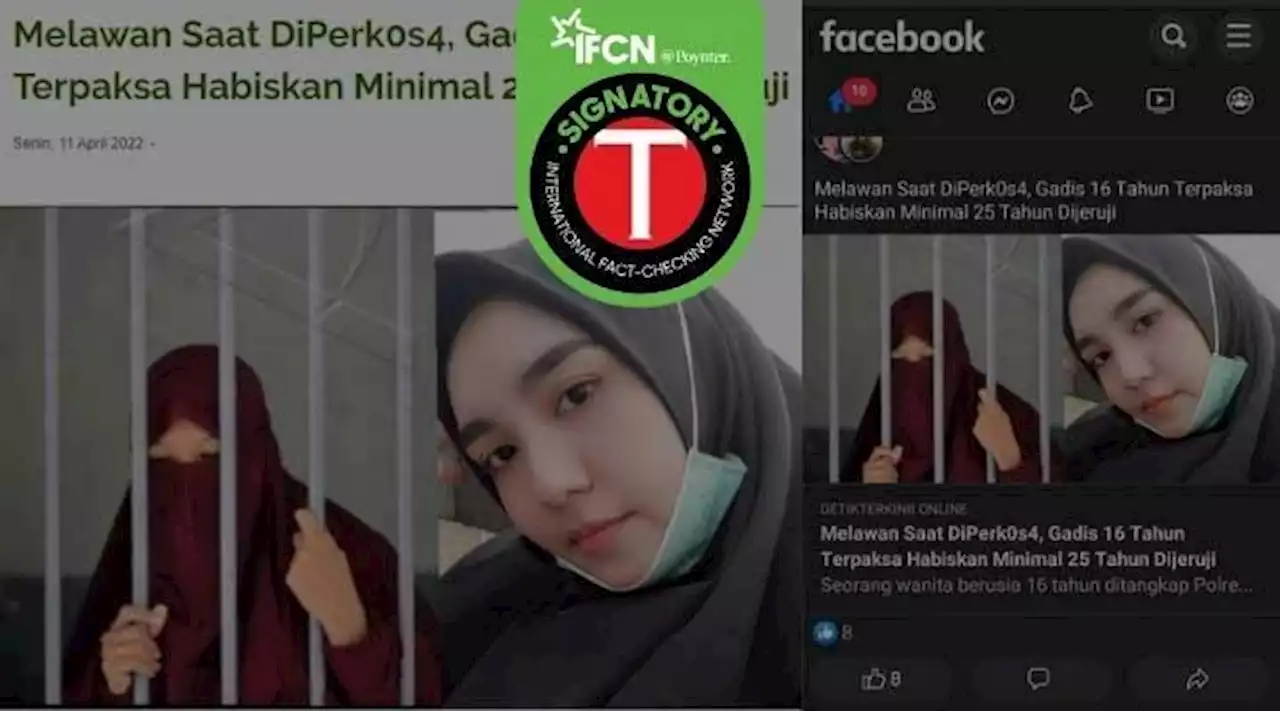 Keliru, Dua Foto Perempuan Dikaitkan dengan Berita Gadis yang Dipenjara karena Membunuh Pemerkosanya