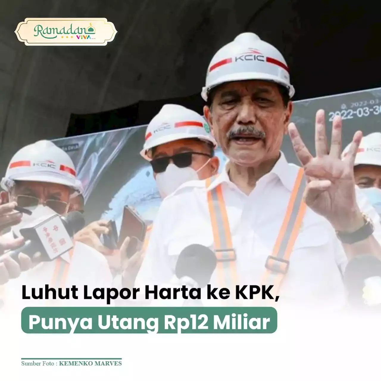 Luhut Lapor Harta ke KPK, Punya Utang Rp12 Miliar