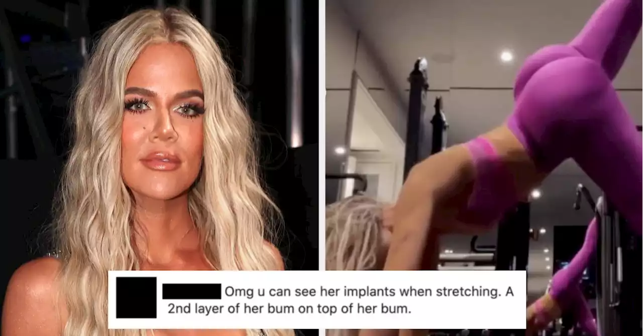 Khloé Kardashian Responded To A Commenter Who Said She Had Butt Implants