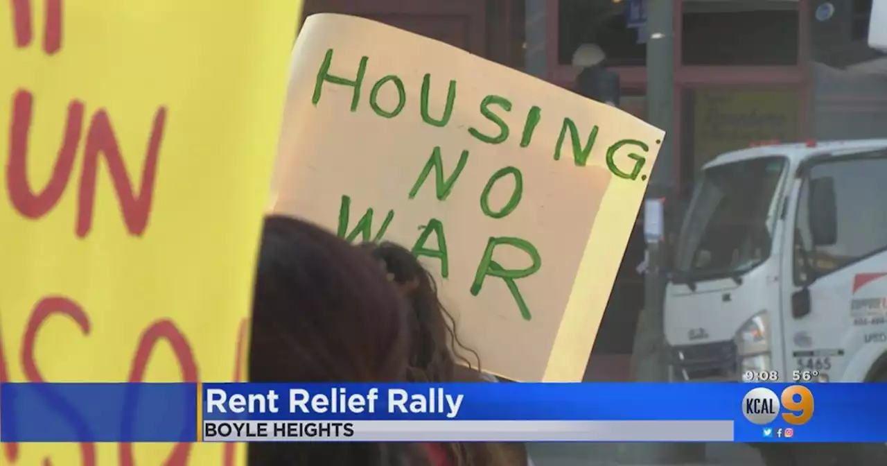 Renters rally for rent forgiveness in Boyle Heights