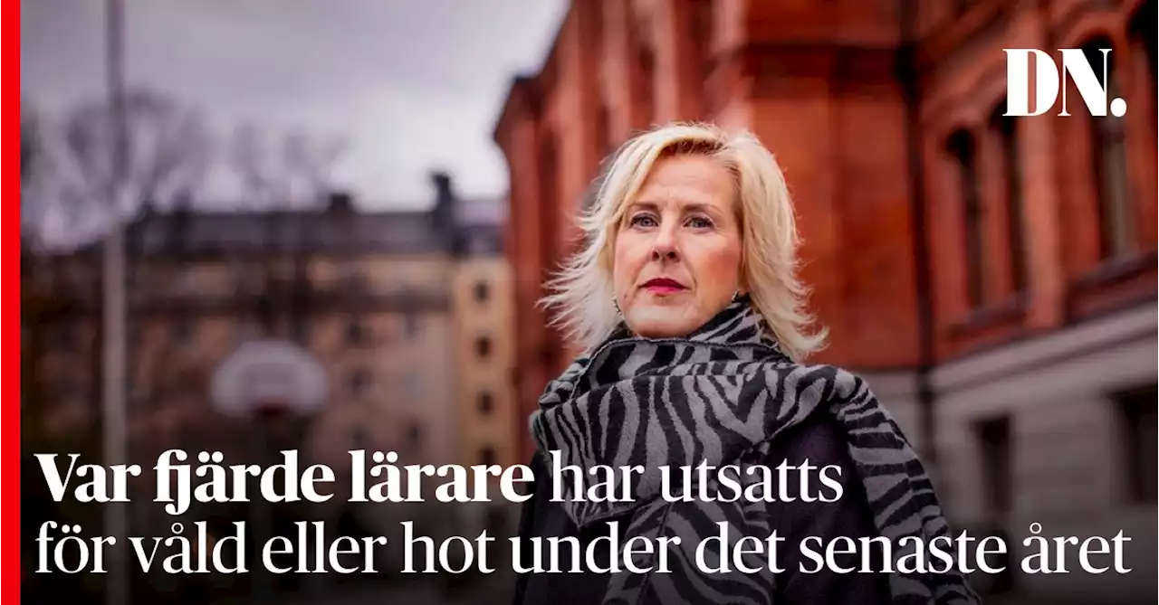 Var fjärde lärare har utsatts för våld eller hot under det senaste året