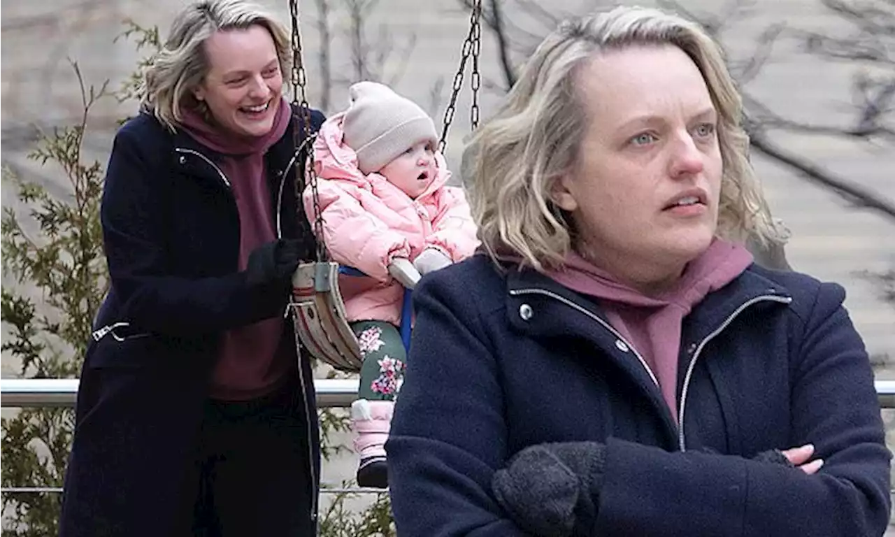 Elisabeth Moss seen in Toronto as she films new Handmaid's Tale season