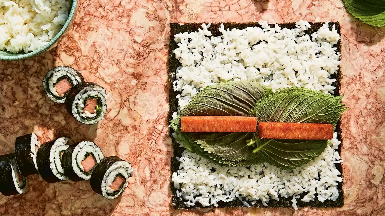 Spam and Perilla Kimbap