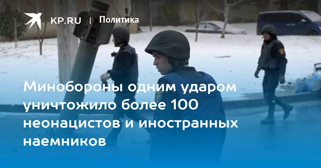 Минобороны одним ударом уничтожило более 100 неонацистов и иностранных наемников