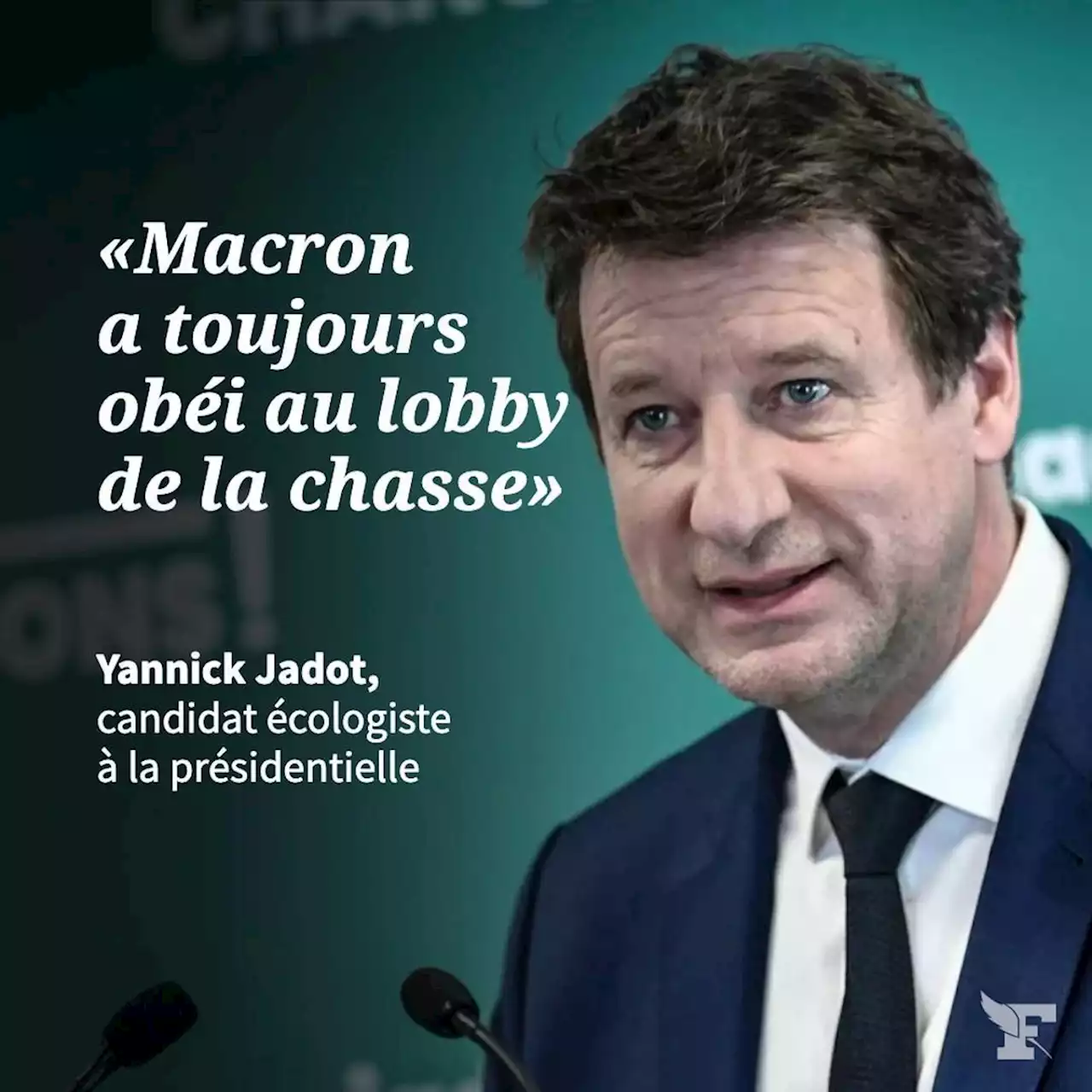 Présidentielle 2022: en meeting à Compiègne, Yannick Jadot dénonce «le quinquennat du lobby de la chasse»