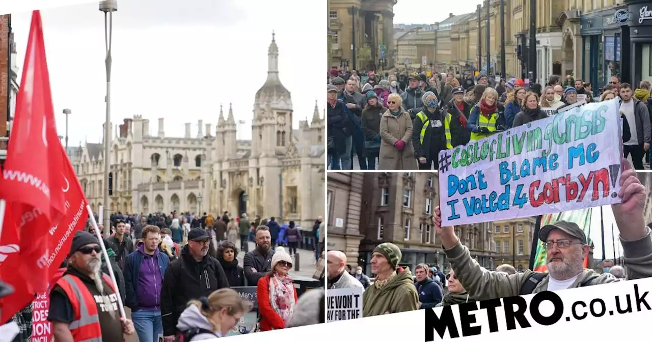 Thousands take to the streets to protest over the cost-of-living-crisis