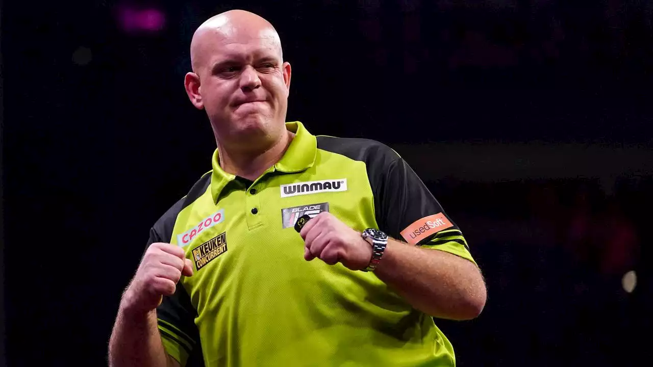 Van Gerwen buigt achterstand om tegen Wright en wint Players Championship