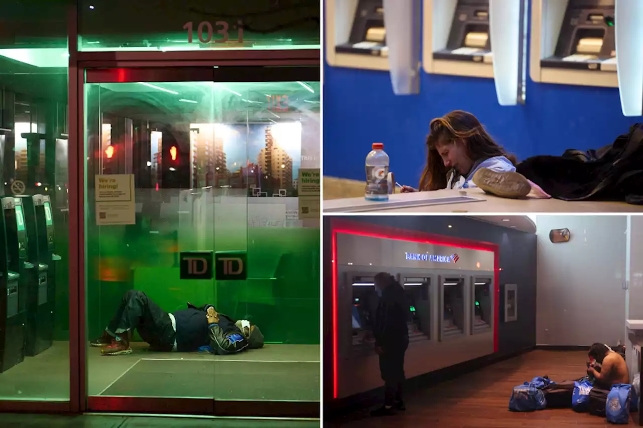 NYC homeless people and addicts cashing in on 24/7 ATM vestibules