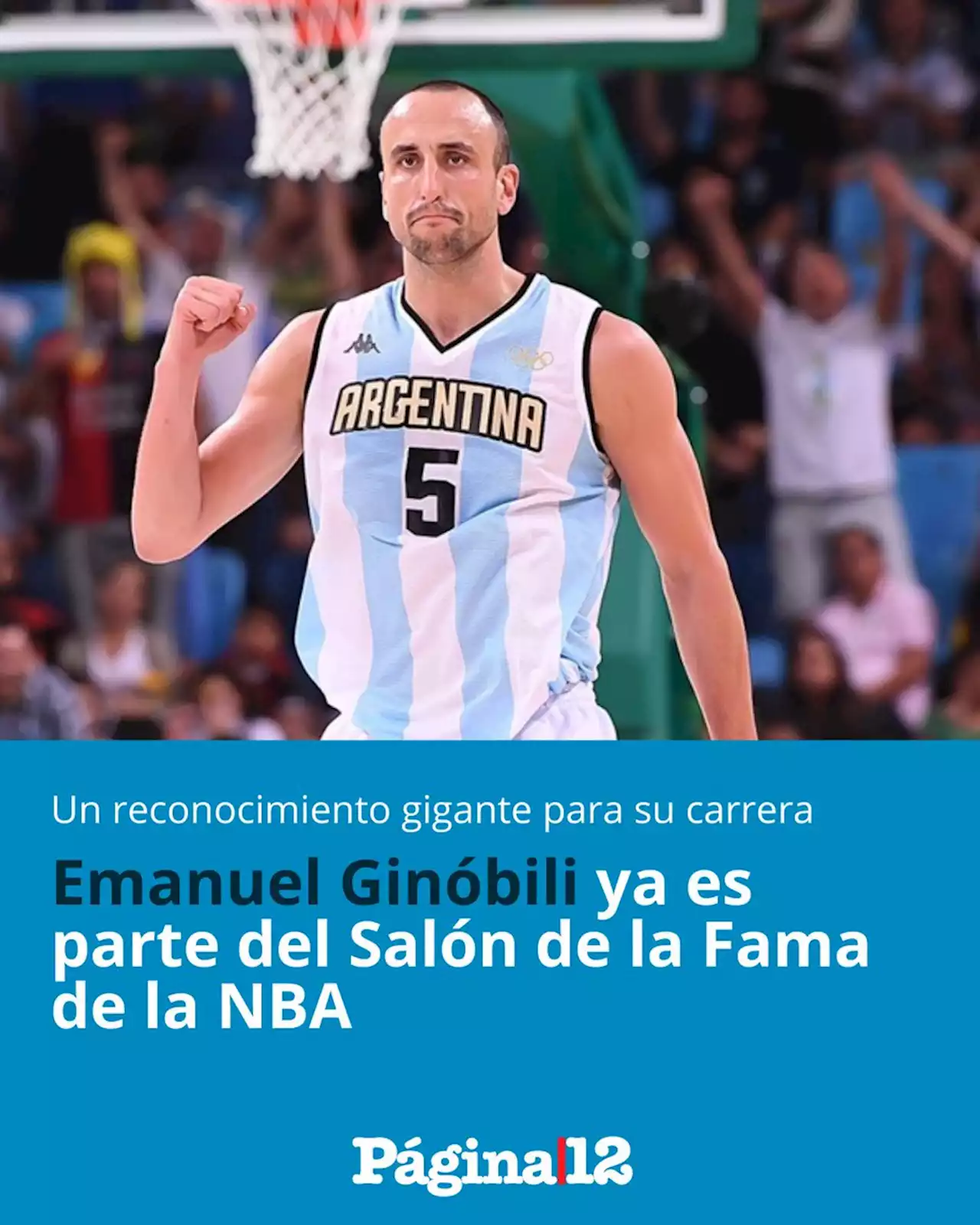 Emanuel Ginóbili ya es parte del Salón de la Fama de la NBA | La ceremonia de ingreso se llevará a cabo en septiembre