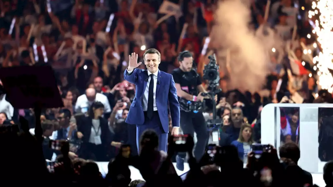 Frankreich: Macrons Wahlkampfauftritt in La Défense