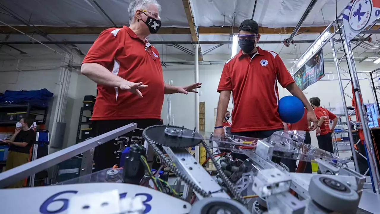 Degrees of Freedom and robot Red Bull from Si Se Puede Foundation STEM Center in Chandler