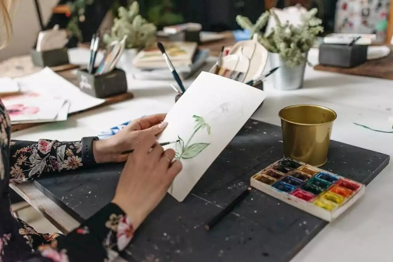 The 'Watercolor Workbook' Features 30-Minute, Beginner Botanical Sketches, That Will Have You Watercoloring Like A Pro In No Time