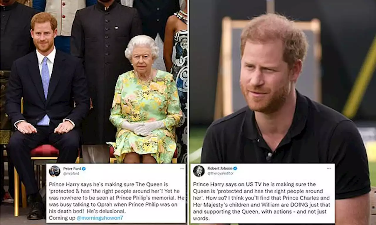 Royal experts slam 'delusional' Harry's 'protecting the Queen' remark