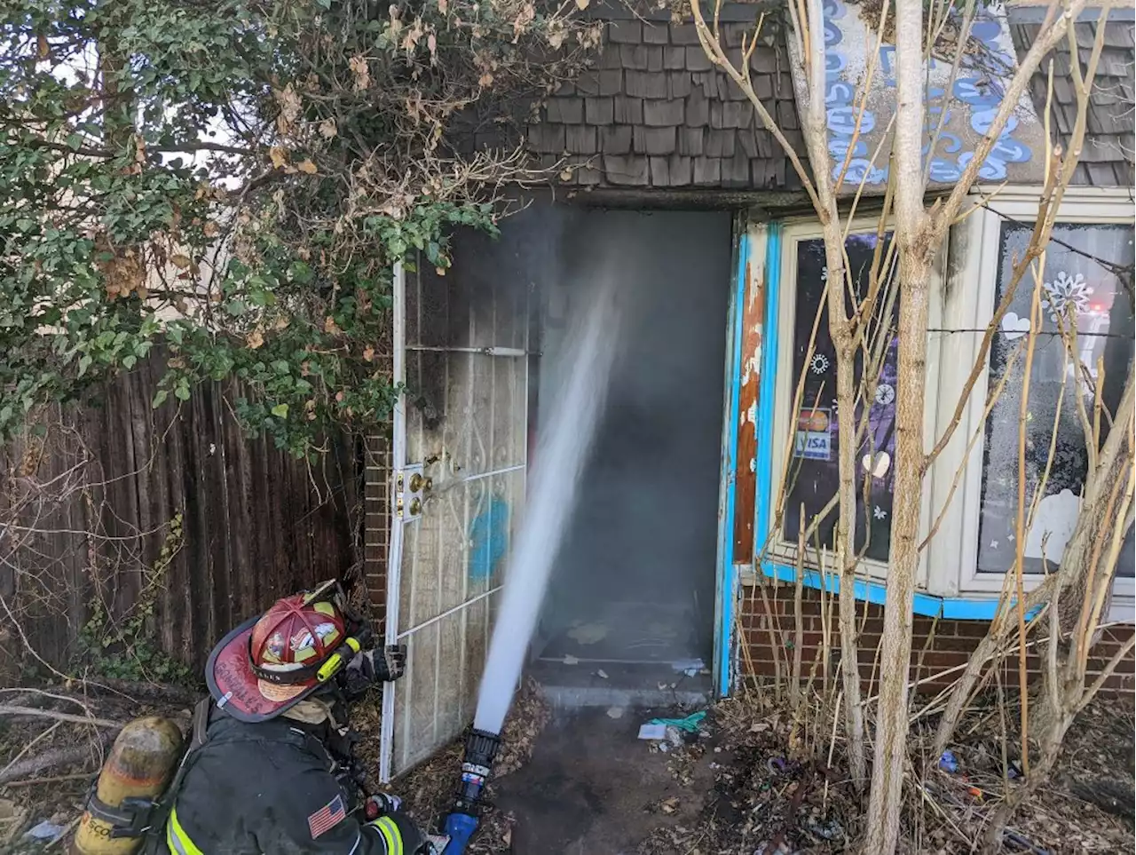 Firefighters battle house fire in northwest Denver on Tuesday morning