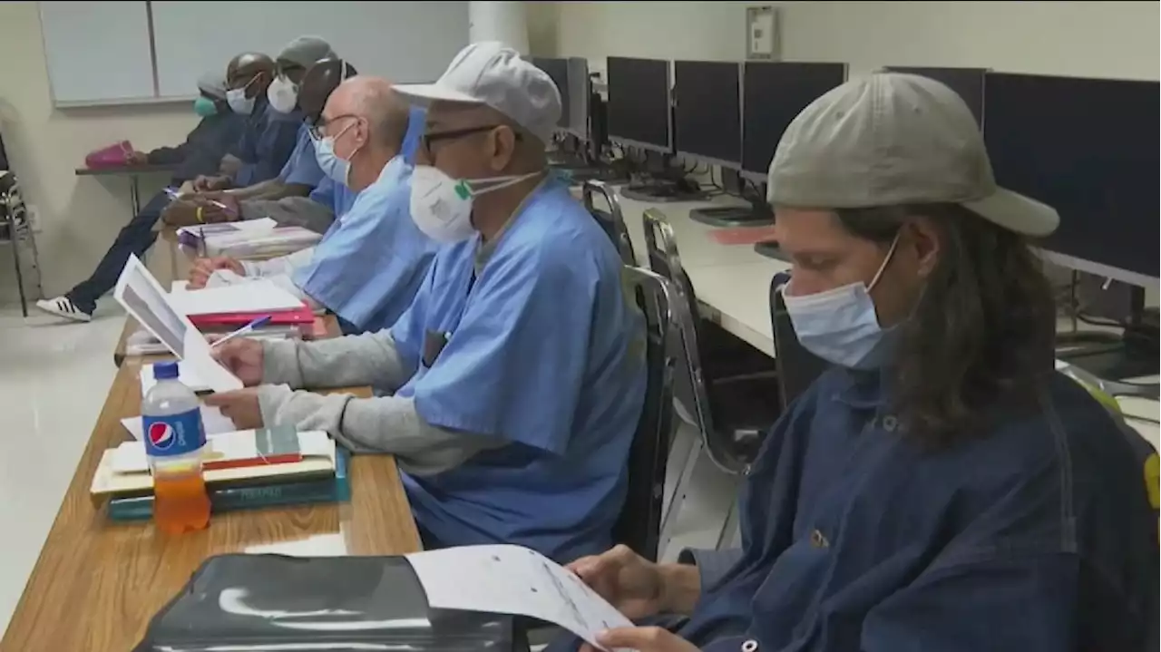 California inmates study at 1st college based behind bars