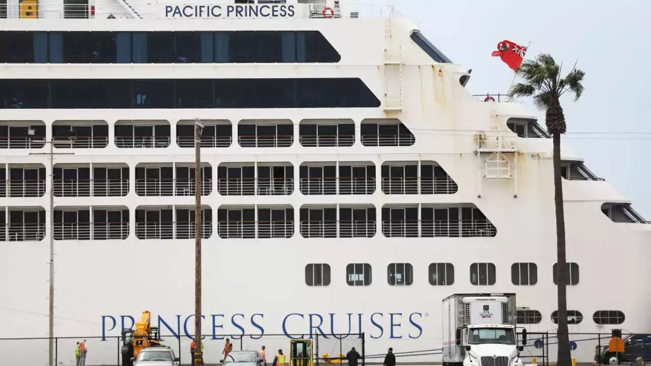 Princess cruise ship with COVID-positive guests, staff docks in Los Angeles