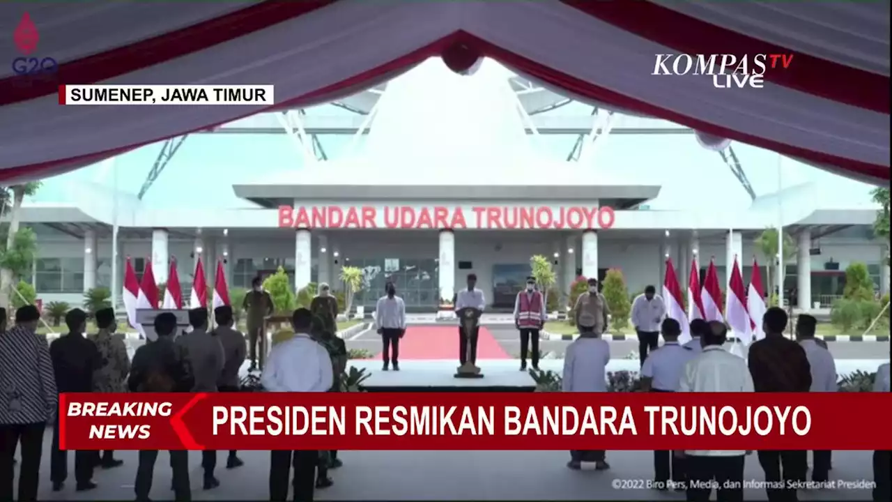 Resmikan Bandara Trunojoyo, Jokowi Minta Penerbangan Jakarta-Sumenep Bisa Aktif Jelang Mudik Lebaran