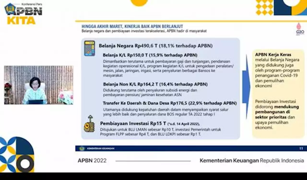 Sri Mulyani Sampaikan Realisasi APBN KITA untuk Perlinsos Capai Rp 81 T